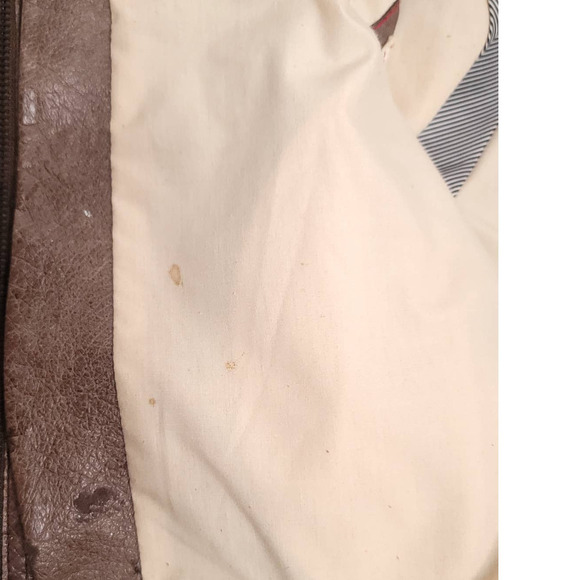 Women's Brown Leather Cape Blazer - Picture 8 of 9